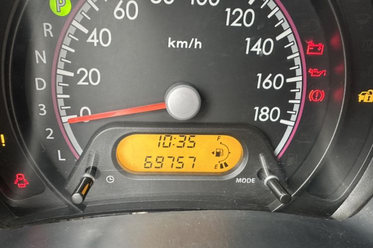 Used Suzuki Alto 2013 1.0L Automatic Luxury Model Odometer Close Up