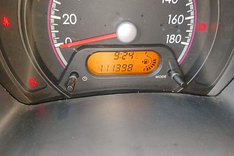 Used Suzuki Alto 2013 1.0L Manual Luxury Model Odometer Close Up