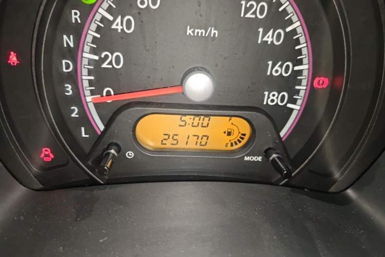 Used Suzuki Alto 2013 1.0L Automatic Luxury Model Odometer Close Up