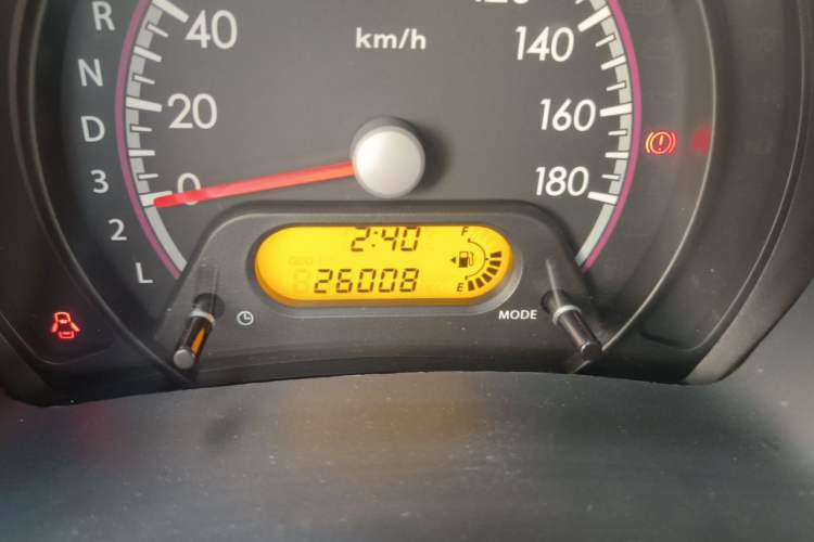 Used Suzuki Alto 2013 1.0L Automatic Luxury Model Odometer Close Up