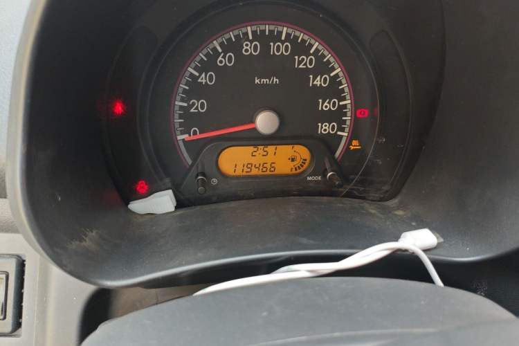 Used Suzuki Alto 2013 1.0L Manual Utility Model Odometer Close Up