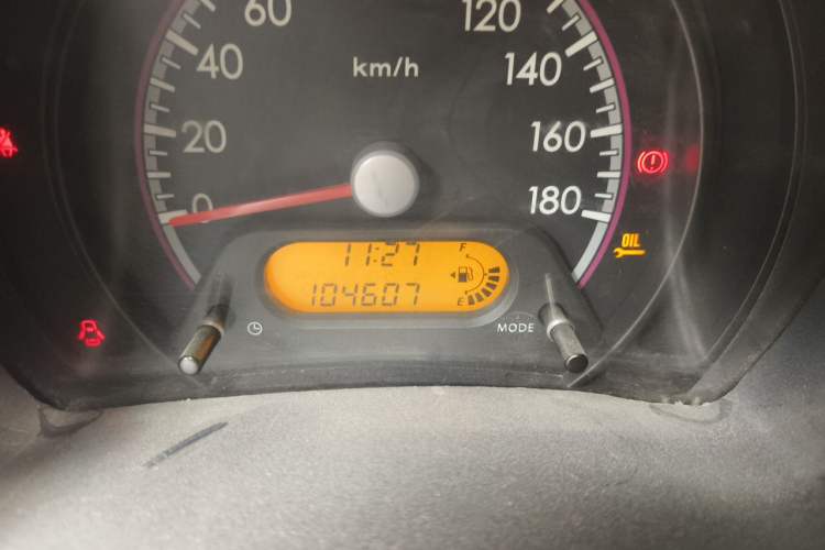 Used Suzuki Alto 2013 1.0L Manual Luxury Model Odometer Close Up