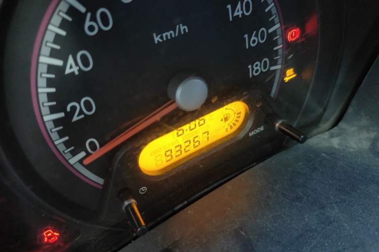 Used Suzuki Alto 2013 1.0L Manual Utility Model Odometer Close Up