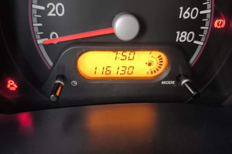 Used Suzuki Alto 2013 1.0L Manual Luxury Model Odometer Close Up