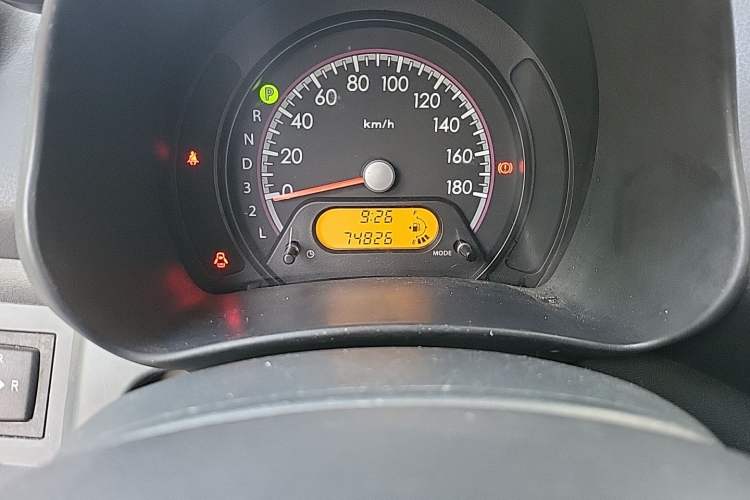 Used Suzuki Alto 2013 1.0L Automatic Luxury Model Odometer Close Up