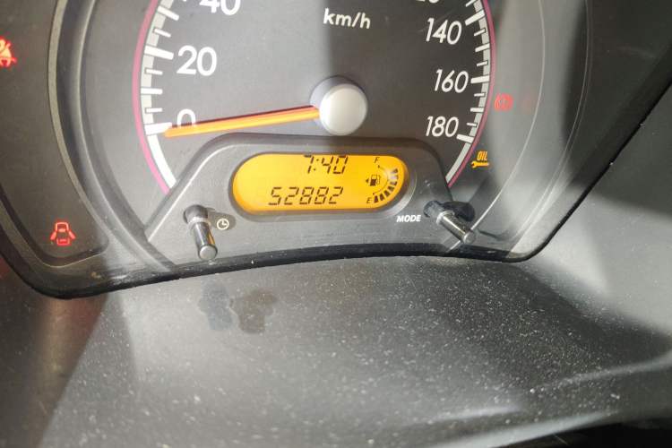 Used Suzuki Alto 2013 1.0L Manual Luxury Model Odometer Close Up
