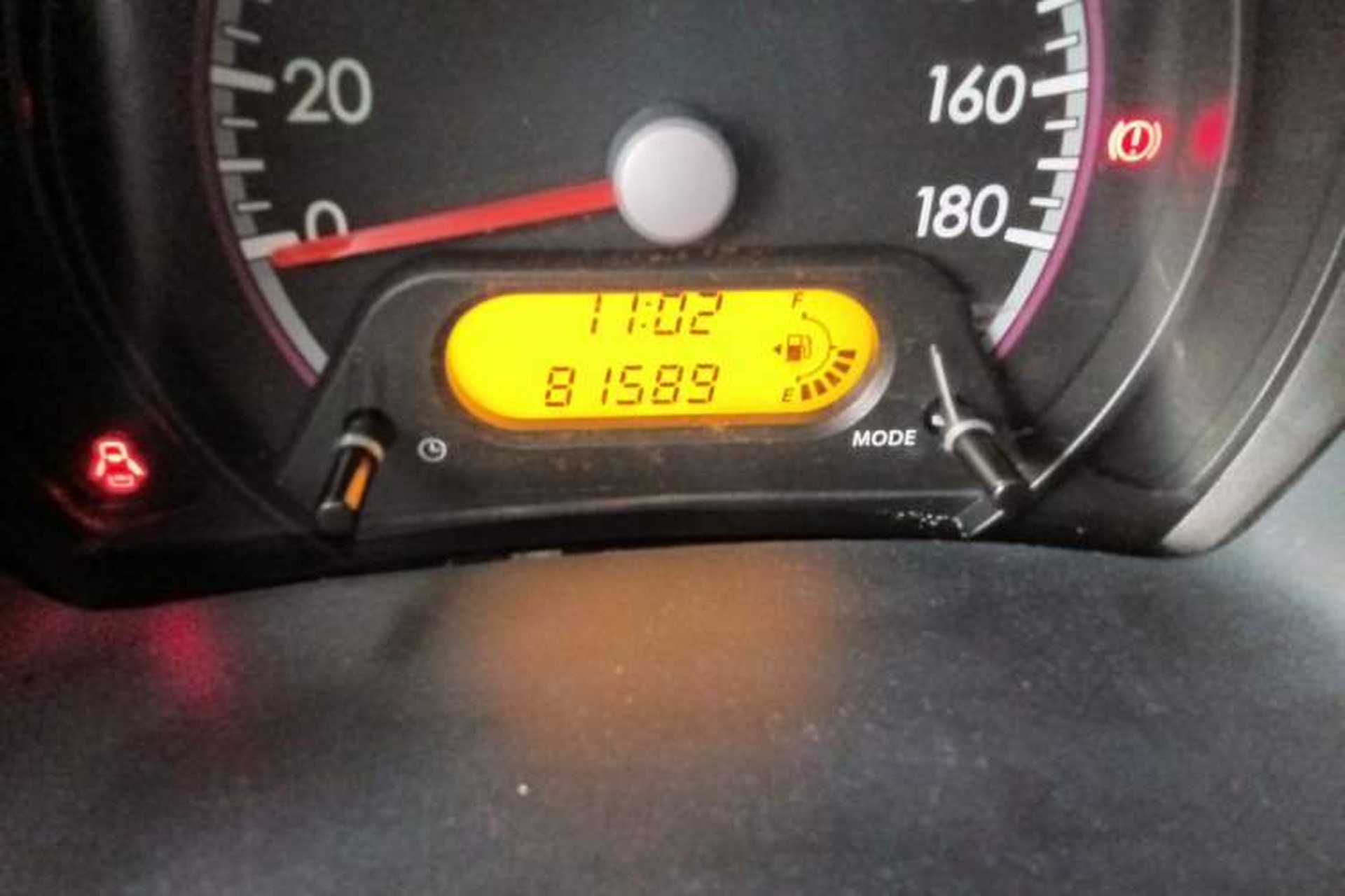 Used Suzuki Alto 2013 1.0L Manual Luxury Model Odometer Close Up