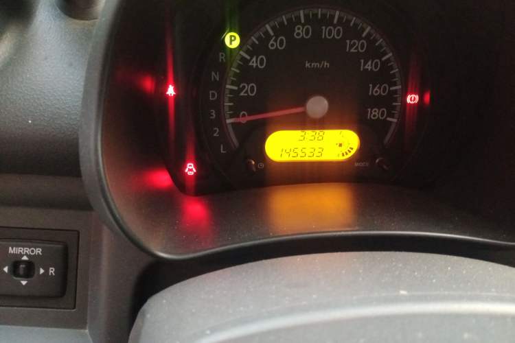 Used Suzuki Alto 2013 1.0L Automatic Luxury Model Odometer Close Up