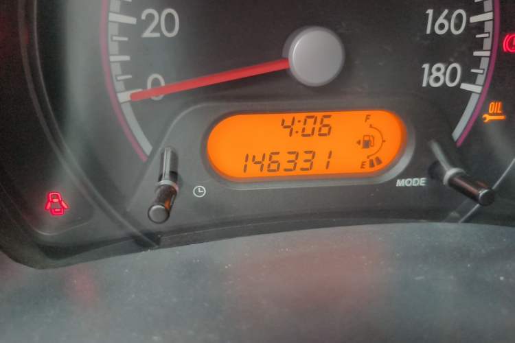 Used Suzuki Alto 2013 1.0L Manual Luxury Model Odometer Close Up