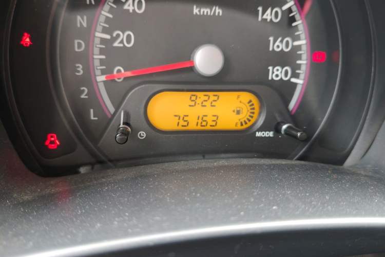 Used Suzuki Alto 2015 1.0L Automatic Limited Edition Odometer Close Up