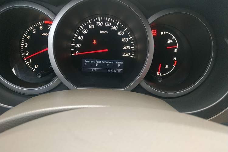 Used Suzuki Grand Vitara 2008 2.4 MT JLX-EL 5-Door Version Odometer Close Up