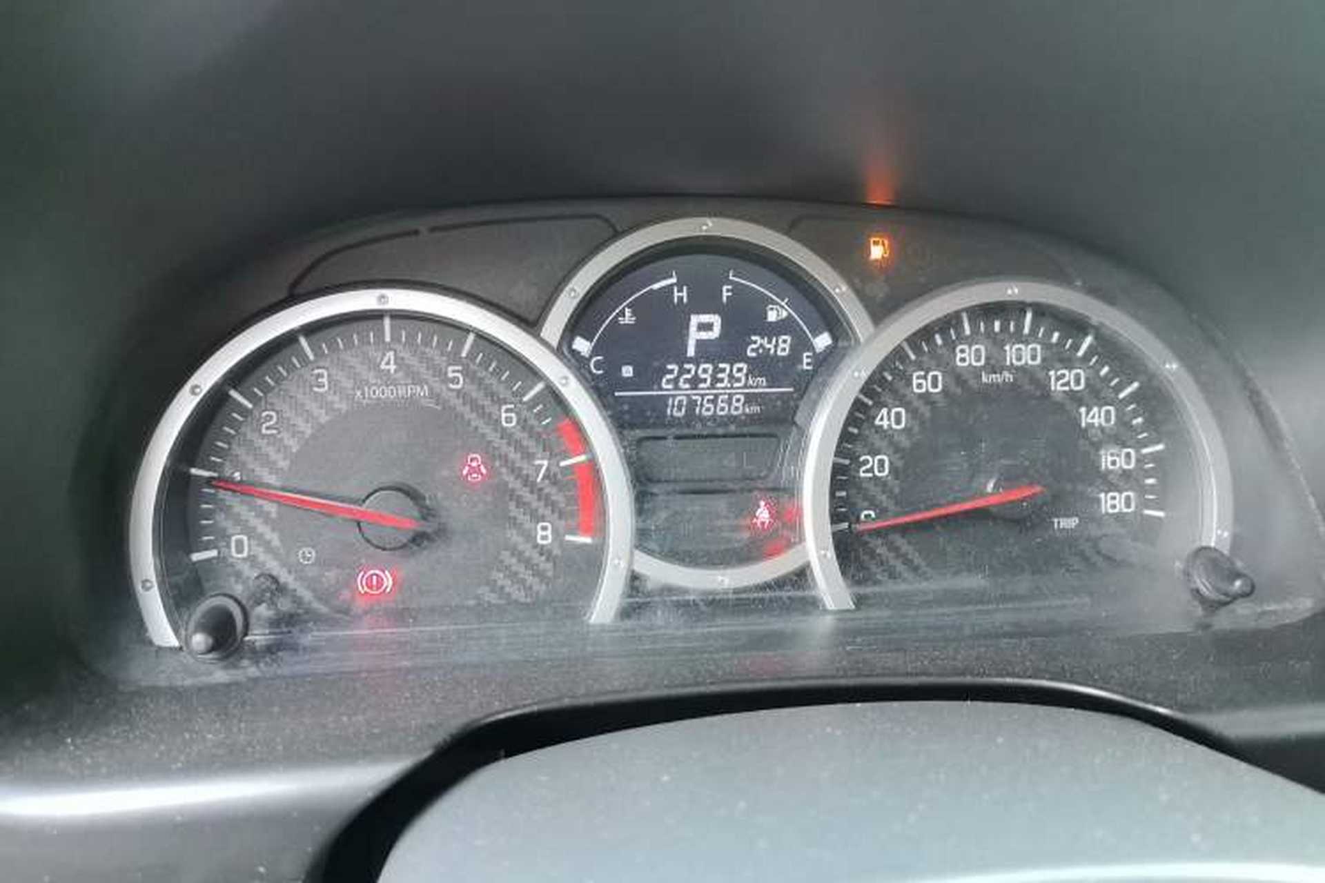 Used Suzuki Jimny 2015 1.3 AT JLX Odometer Close Up