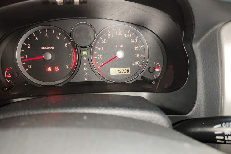 Used Suzuki Liana 2008 Sedan 1.6L Automatic Standard Model Odometer Close Up