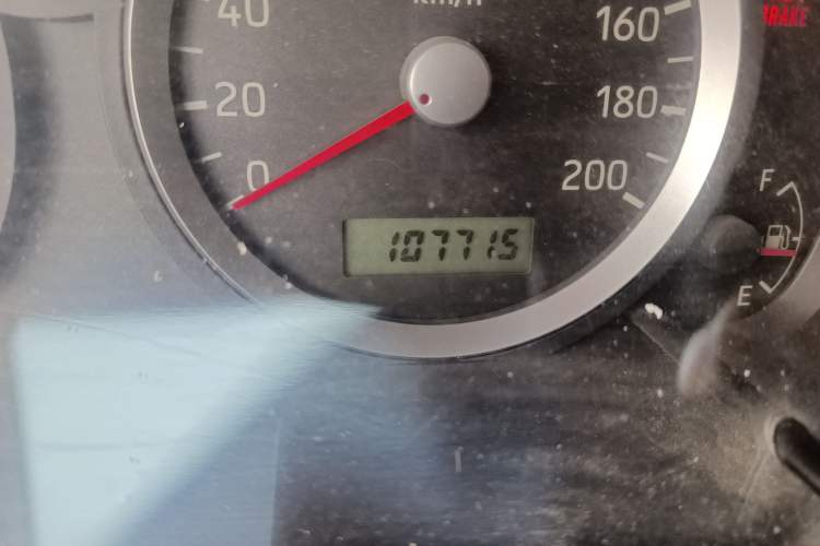 Used Suzuki Liana 2008 Hatchback 1.6L Manual Standard Model Odometer Close Up
