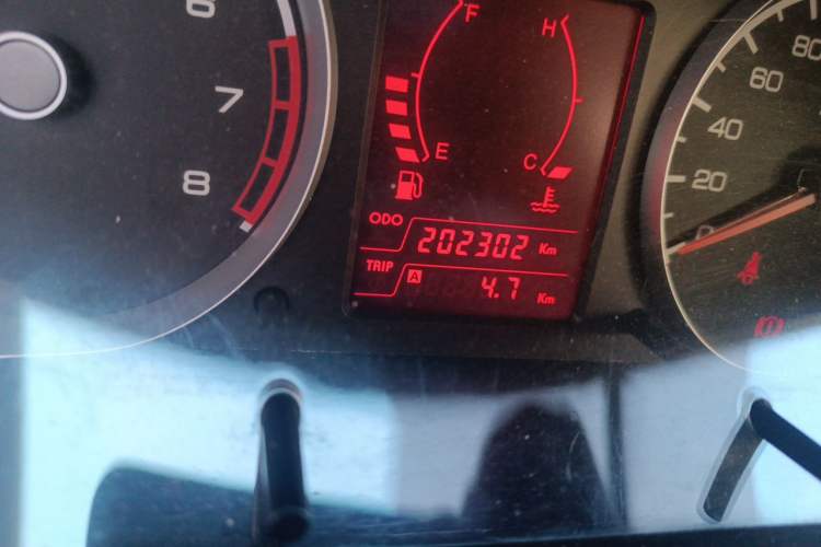 Used Suzuki Liana 2012 Hatchback 1.4 VVT Manual Luxury Model Odometer Close Up