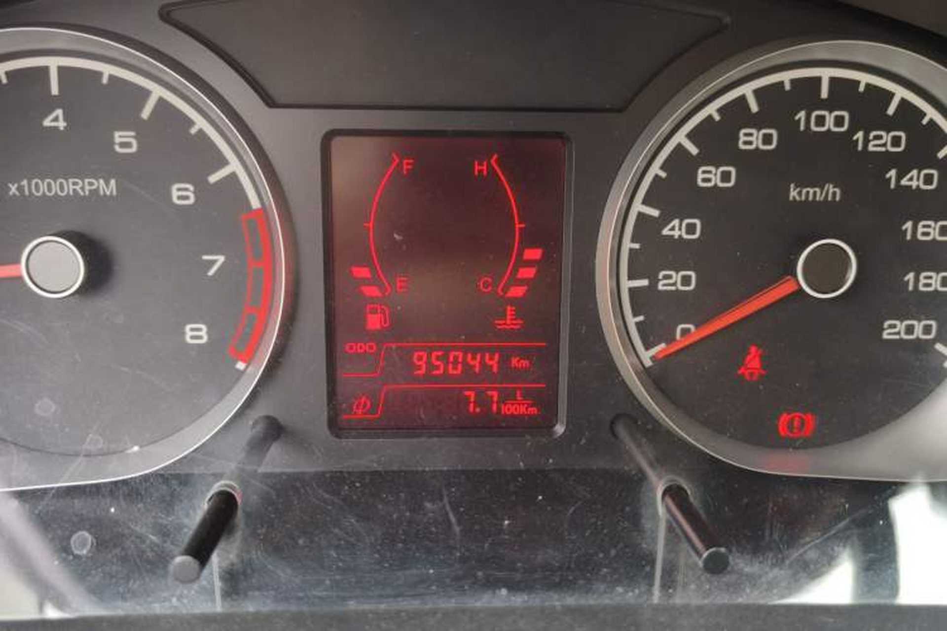 Used Suzuki Liana 2013 Hatchback 1.4L Manual Luxury Model Odometer Close Up