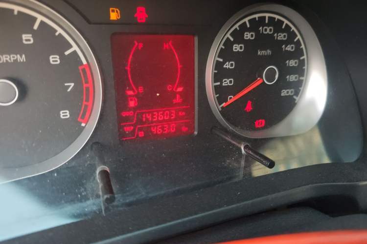 Used Suzuki Liana 2013 Hatchback 1.4L Manual Luxury Model Odometer Close Up