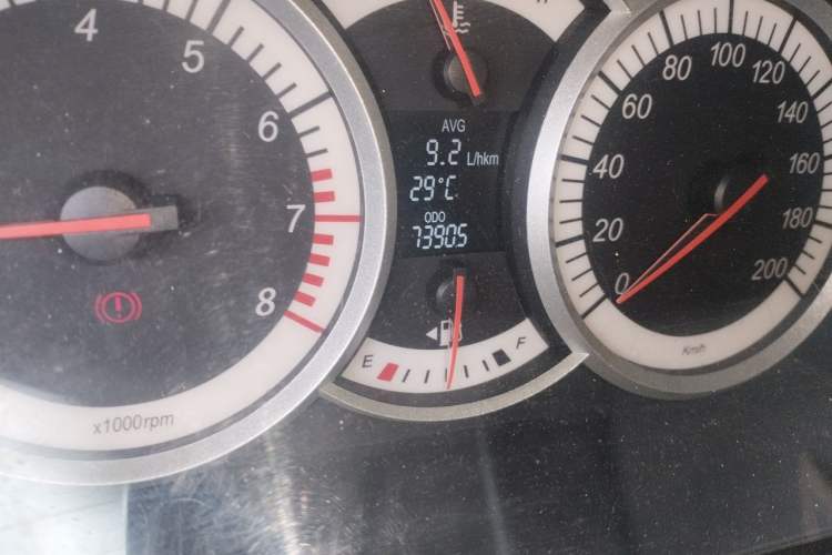 Used Suzuki Liana A6 2014 Hatchback 1.4L Manual Enjoyment Model Odometer Close Up