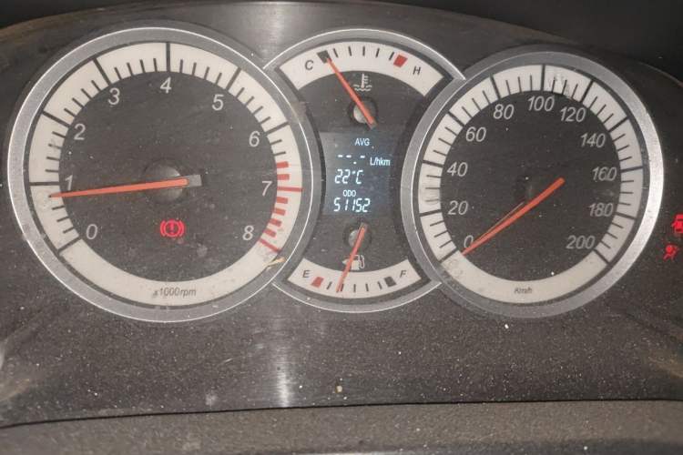 Used Suzuki Liana A6 2014 Hatchback 1.4L Manual Enjoyment Model Odometer Close Up