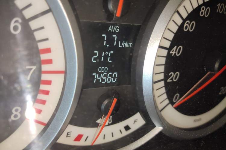 Used Suzuki Liana A6 2014 Sedan 1.4L Manual Enjoyment Model Odometer Close Up