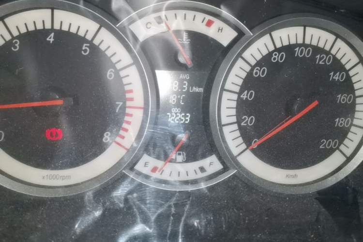 Used Suzuki Liana A6 2014 Hatchback 1.4L Manual Enjoyment Model Odometer Close Up