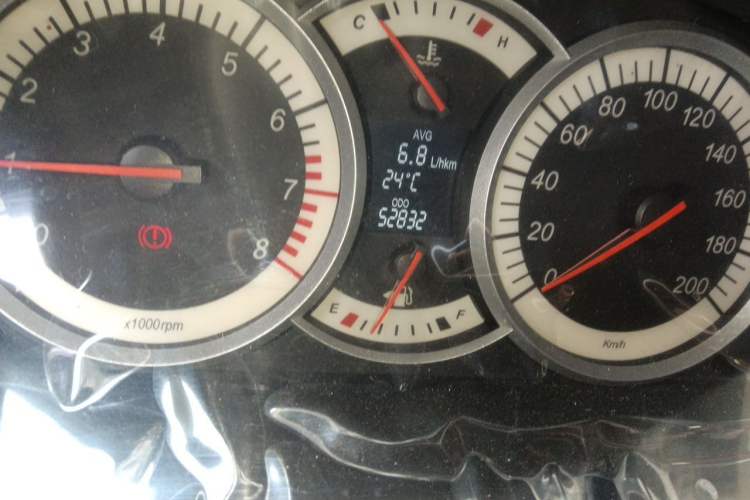 Used Suzuki Liana A6 2014 Hatchback 1.4L Manual Enjoyment Model Odometer Close Up