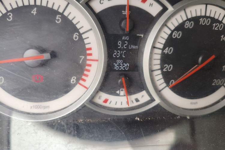Used Suzuki Liana A6 2014 Hatchback 1.4L Manual Enjoyment Model Odometer Close Up