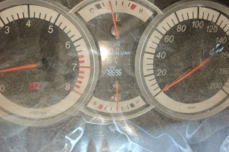 Used Suzuki Liana A6 2014 Hatchback 1.4L Manual Enjoyment Model Odometer Close Up