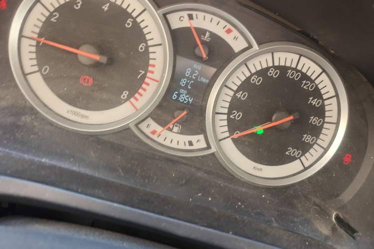 Used Suzuki Liana A6 2014 Sedan 1.4L Manual Dream Edition Odometer Close Up