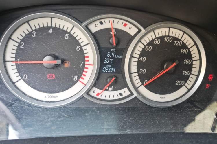 Used Suzuki Liana A6 2014 Hatchback 1.4L Manual Enjoyment Model Odometer Close Up
