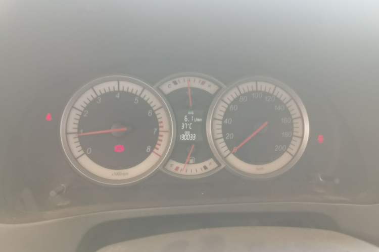 Used Suzuki Liana A6 2014 Hatchback 1.4L Manual Enjoyment Model Odometer Close Up