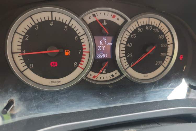 Used Suzuki Liana A6 2014 Hatchback 1.4L Manual Enjoyment Model Odometer Close Up