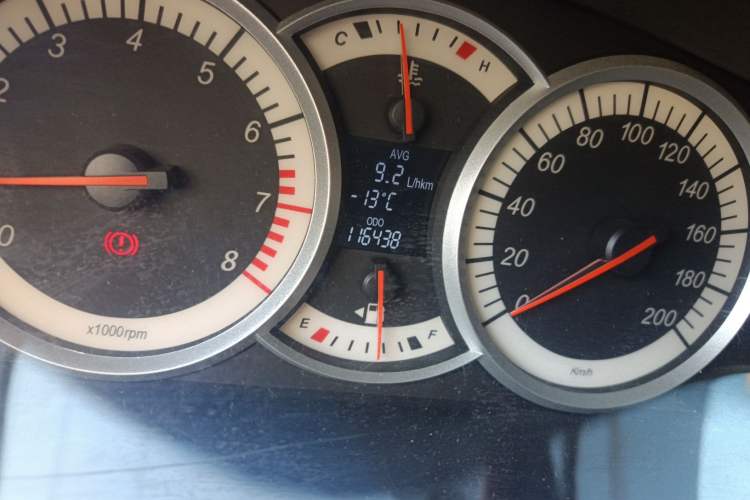 Used Suzuki Liana A6 2015 Hatchback 1.4L Manual Enjoyment Model Odometer Close Up