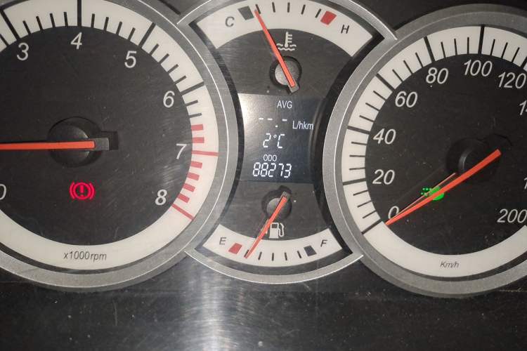 Used Suzuki Liana A6 2015 Hatchback 1.4L Manual Ideal Model Odometer Close Up