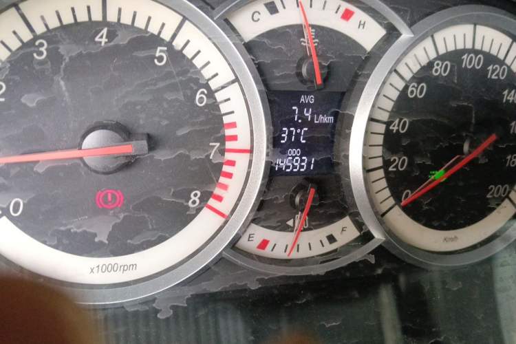 Used Suzuki Liana A6 2015 Hatchback 1.4L Manual Ideal Model Odometer Close Up