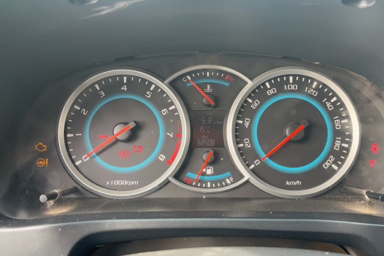 Used Suzuki Liana A6 2016 Hatchback 1.4L Manual Enjoyment Model Odometer Close Up
