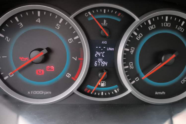 Used Suzuki Liana A6 2016 Hatchback 1.4L Manual Enjoyment Model Odometer Close Up
