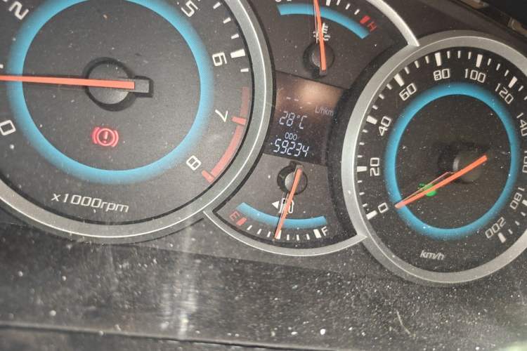 Used Suzuki Liana A6 2016 Hatchback 1.4L Manual Enjoyment Model Odometer Close Up