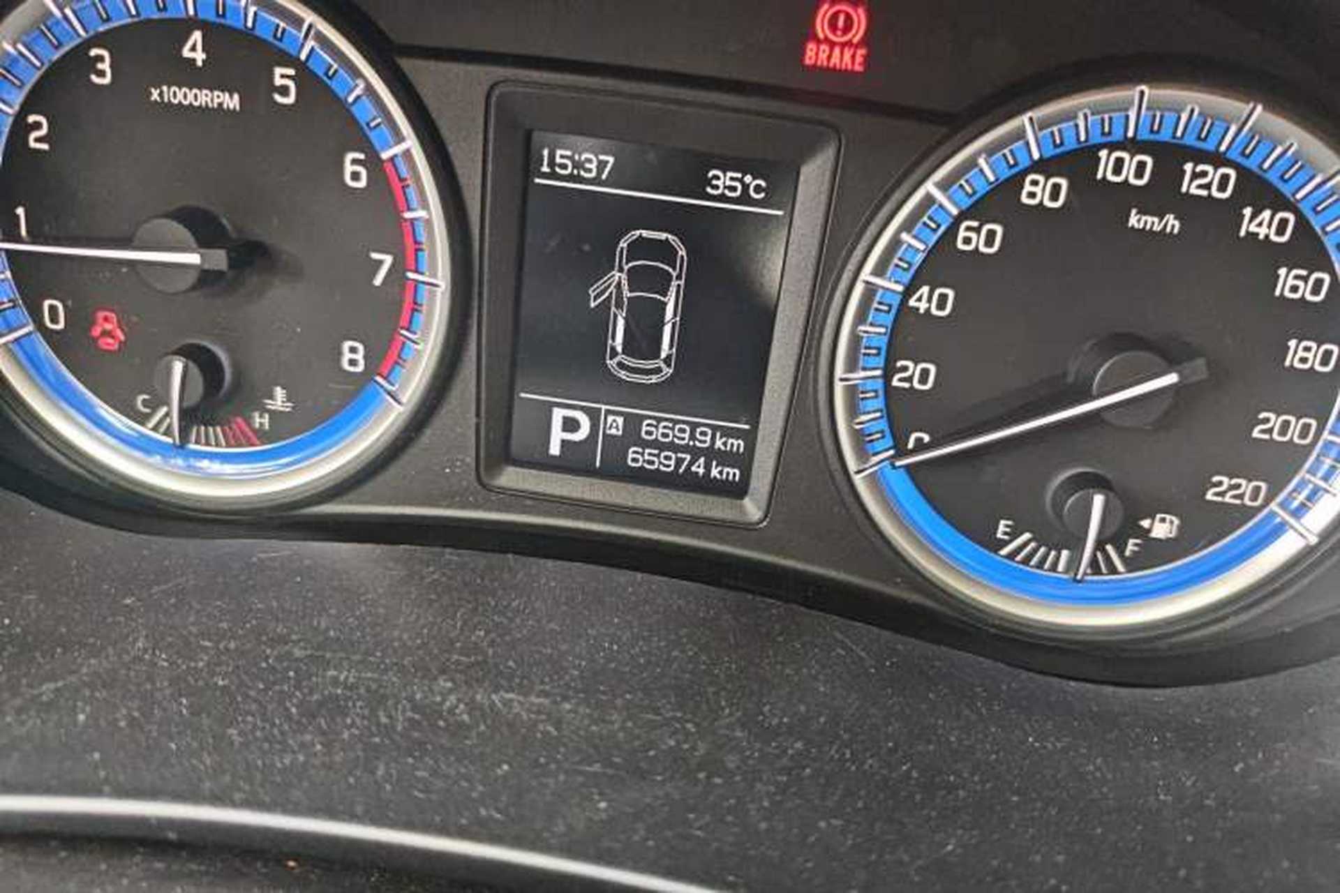 Used Suzuki S-Cross 2014 1.6L CVT Two-Wheel Drive Entry Model Odometer Close Up