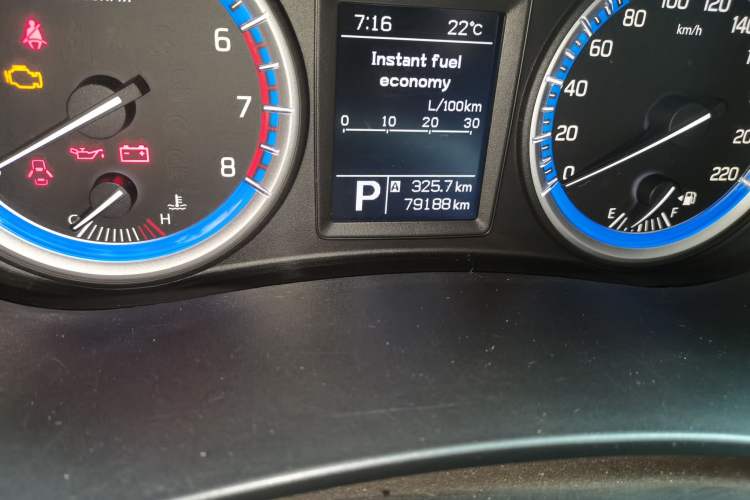 Used Suzuki S-Cross 2014 1.6L CVT Two-Wheel Drive Entry Model Odometer Close Up