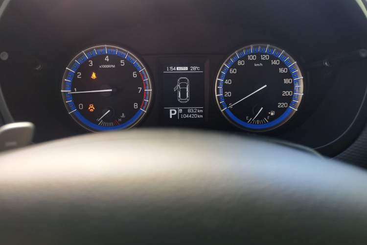 Used Suzuki S-Cross 2014 1.6L CVT Four-Wheel Drive Luxury Version Odometer Close Up