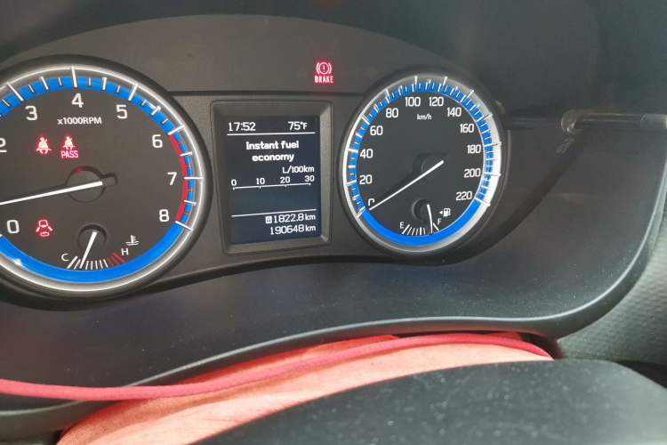 Used Suzuki S-Cross 2014 1.6L Manual Two-Wheel Drive Entry Model Odometer Close Up