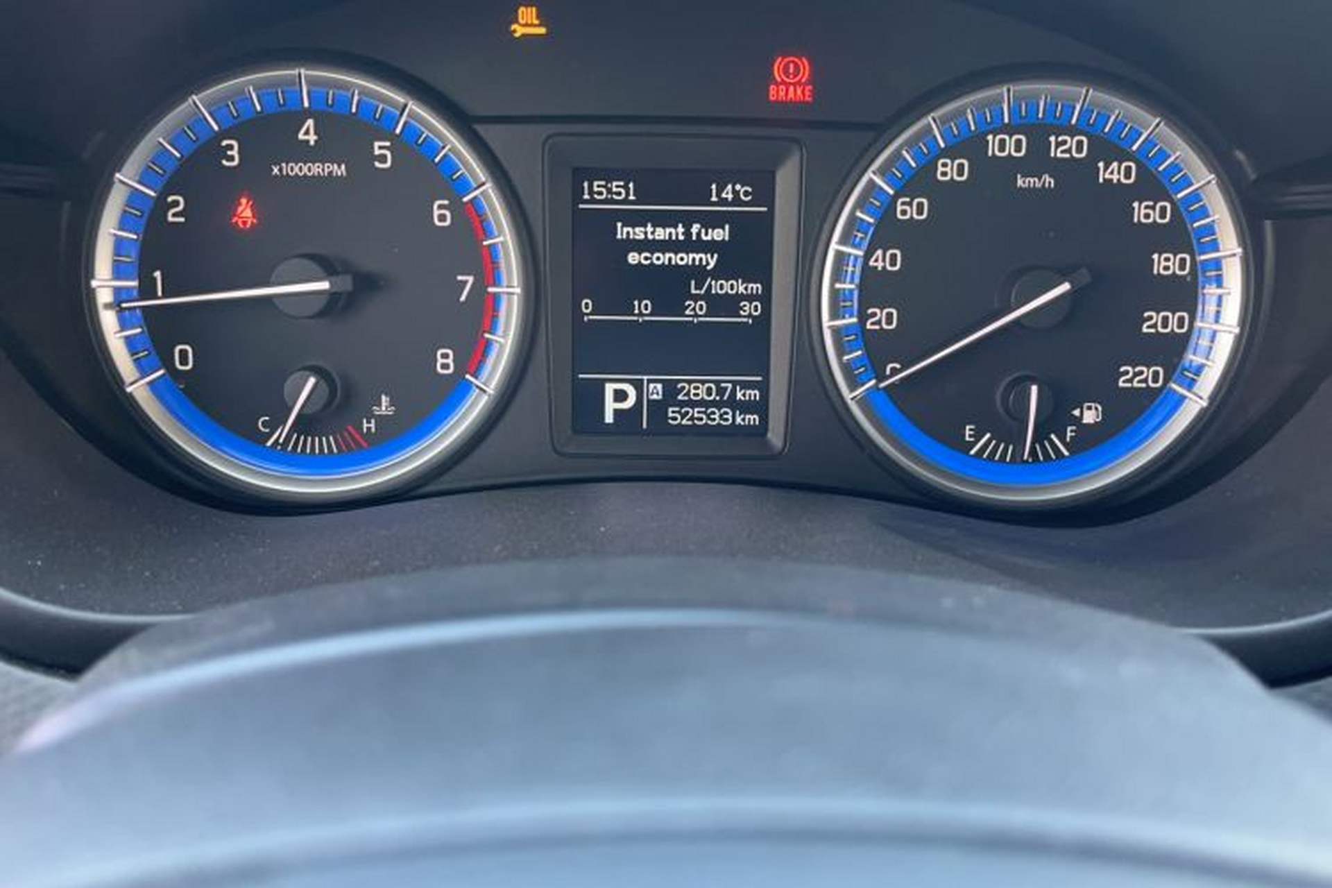 Used Suzuki S-Cross 2014 1.6L CVT Two-Wheel Drive Elite Version Odometer Close Up
