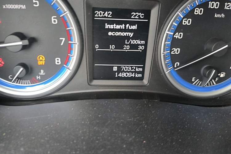 Used Suzuki S-Cross 2014 1.6L Manual Two-Wheel Drive Elite Model Odometer Close Up