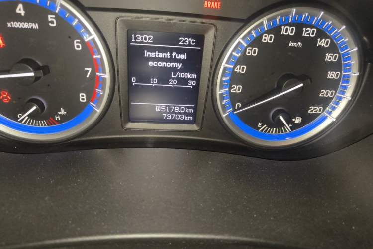 Used Suzuki S-Cross 2014 1.6L Manual Two-Wheel Drive Elite Model Odometer Close Up