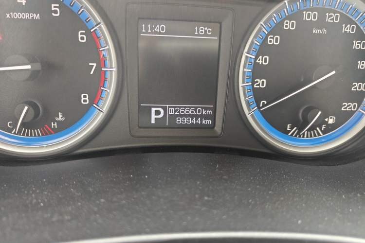 Used Suzuki S-Cross 2015 1.6L CVT Two-Wheel Drive Elite Version Odometer Close Up