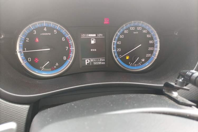 Used Suzuki S-Cross 2015 1.4T Automatic 4x4 Prestige Model Odometer Close Up