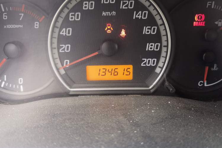 Used Suzuki Swift 2009 1.3L Manual Value Edition Odometer Close Up