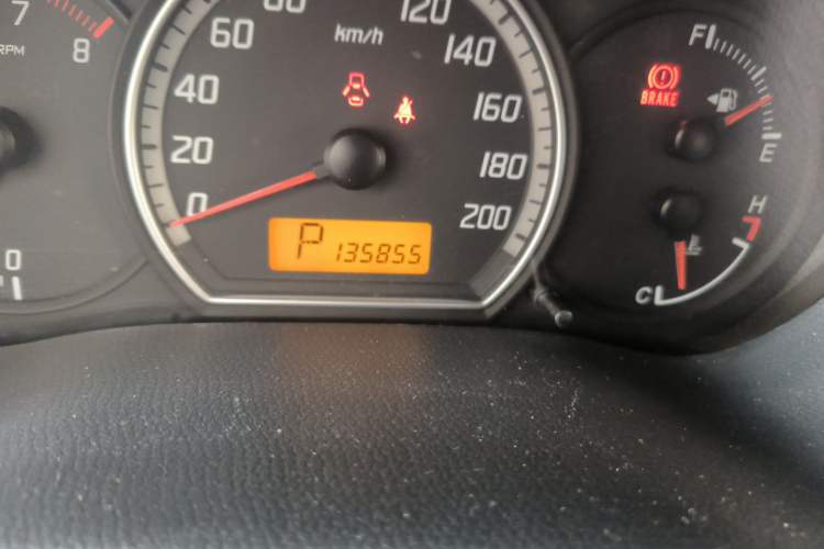 Used Suzuki Swift 2011 1.3L Automatic Fashion Edition Odometer Close Up