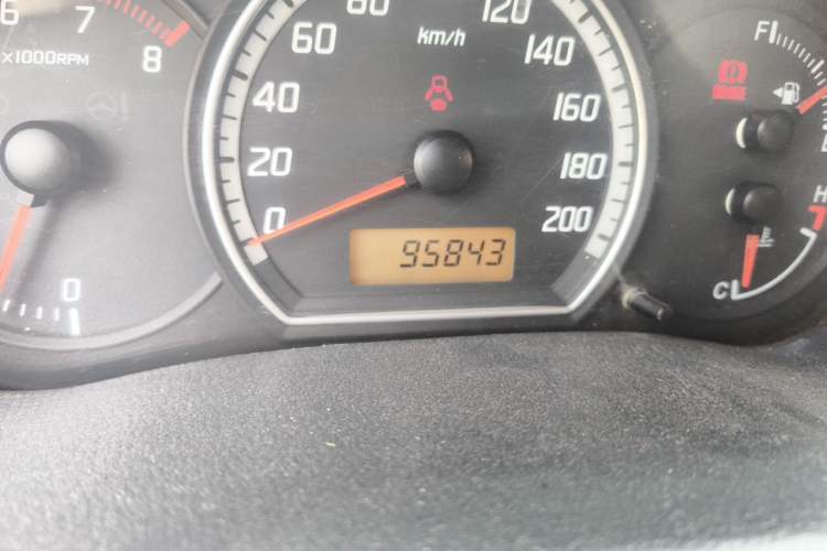 Used Suzuki Swift 2011 1.3L Manual Value Edition Odometer Close Up